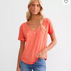 White Crow Orange Short Sleeve T-Shirt Relaxed Fit